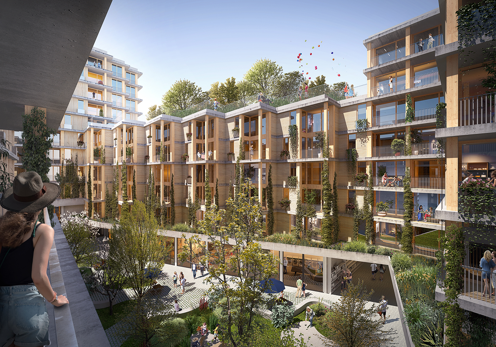 Rendering: B.R.I.O. Innenhof